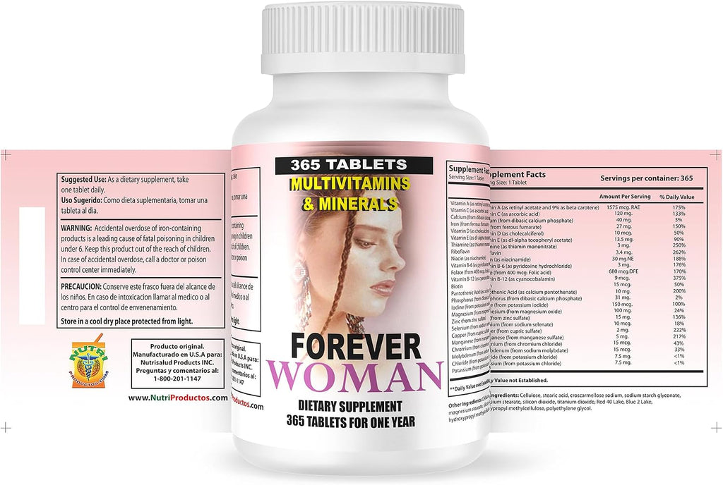 Multivitaminas Forever Woman 365 tabletas - Productos Nutrisalud