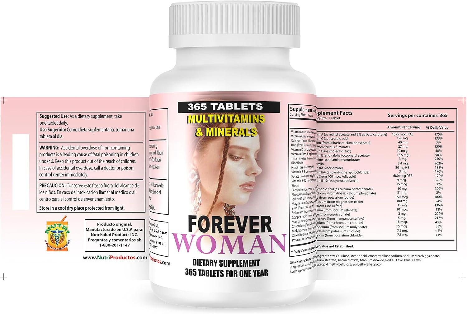 Multivitaminas Forever Woman 365 tabletas - Productos Nutrisalud
