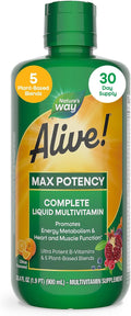 Nature's Way Alive! Max Potency Multivitamínico Líquido Completo - 30.4 fl oz