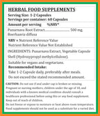Punarnava Forte Cápsula 500 mg - 60 Cápsulas Vegetarianas | Extracto de Punarnava (Boerhaavia Diffusa) 10:1