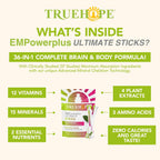 Truehope EMPowerplus Ultimate Multivitamin Nootropic Pouches con Inositol - 30 Sobres (Sour Berry)