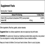 Swanson P-5-P (Piridoxal-5-Fosfato) Vitamina B6 Coenzimada 40 mg, 60 Cápsulas