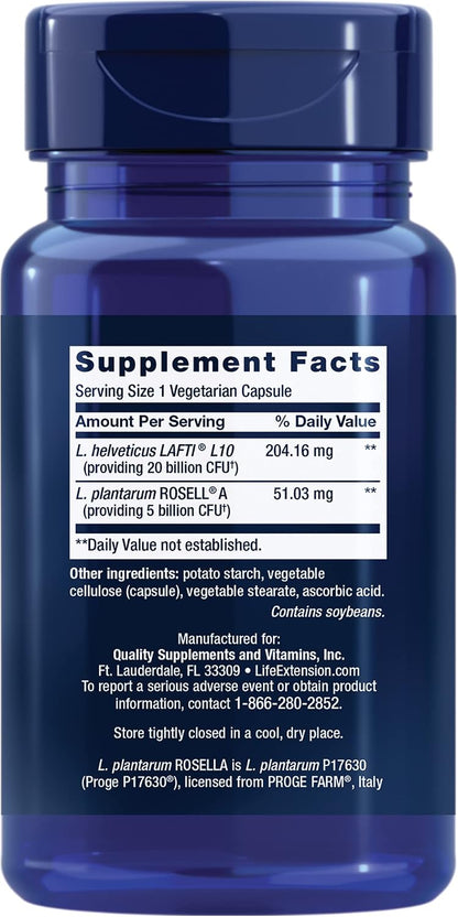 Life Extension FLORASSIST Probiótico Mujer – – LAFTI L10: Esta cepa de Lactobacillus se ha estudiado por su papel – Image 2