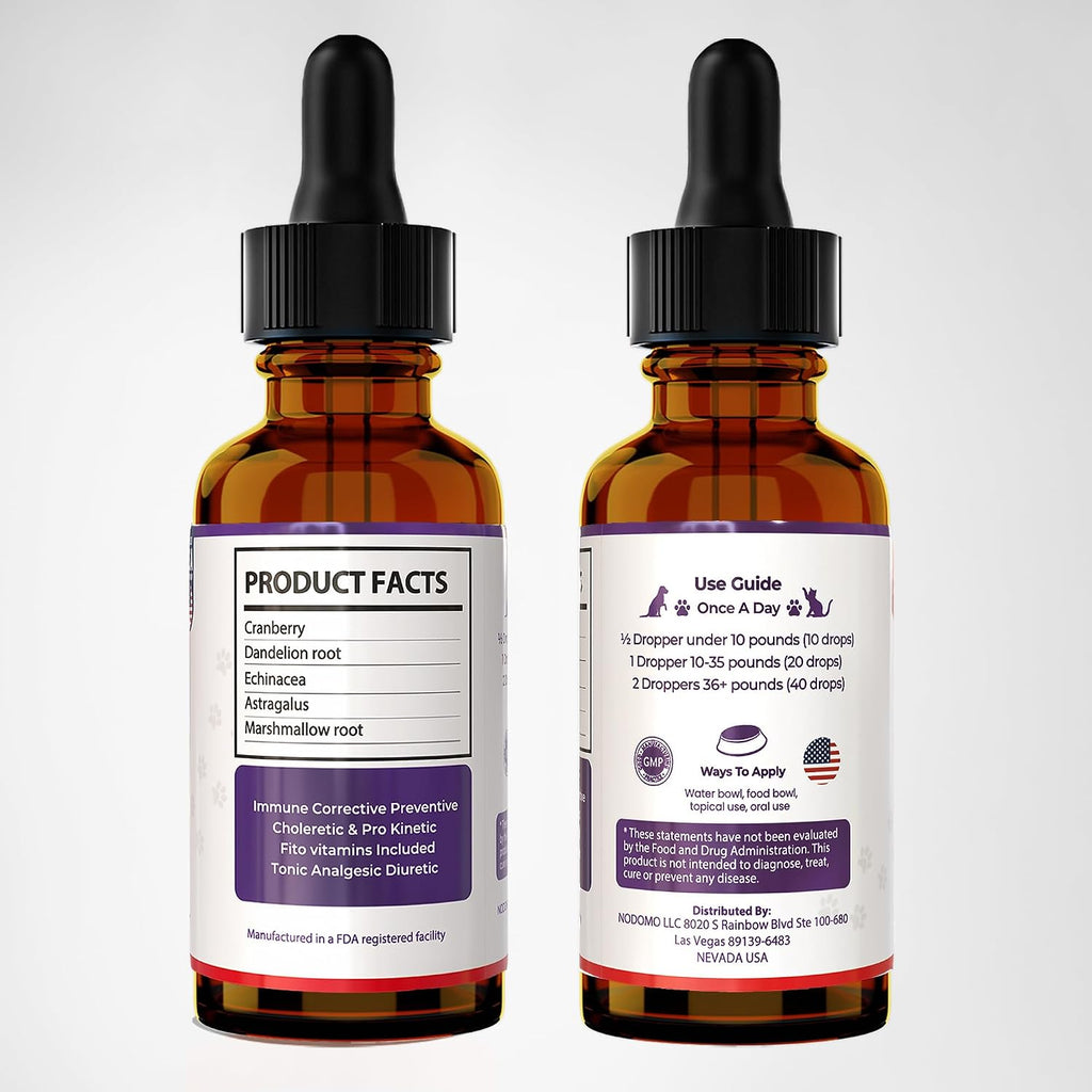EDNA HOME Gotas de Arándano para Perros y Gatos - Suplemento Urinario (59 ml)
