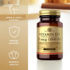 Solgar Vitamina D3 (Colecalciferol) 1000 UI, 90 Comprimidos