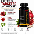 Saba Pomegranate Plus | Suplemento antioxidante con Astaxantina y Granada | 60 Cápsulas