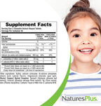 NaturesPlus Animal Parade Tooth Fairy - Suplemento dental infantil masticable - Pack de 2 (180 comprimidos) - Sabor vainilla natural