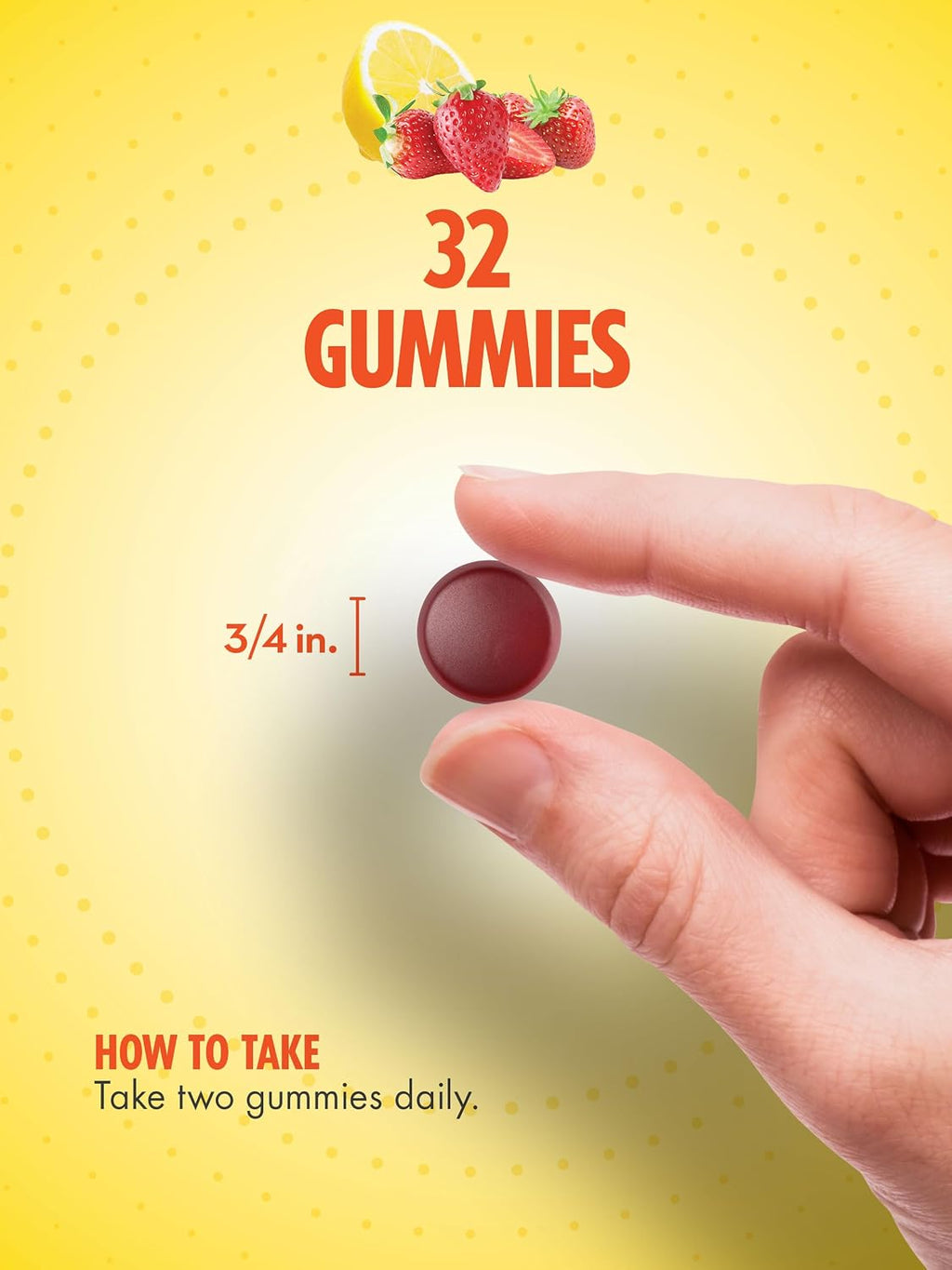 Sundance Stress Support Gummies - con GABA y Melisa - Sabor Limón Fresa - 32 gominolas
