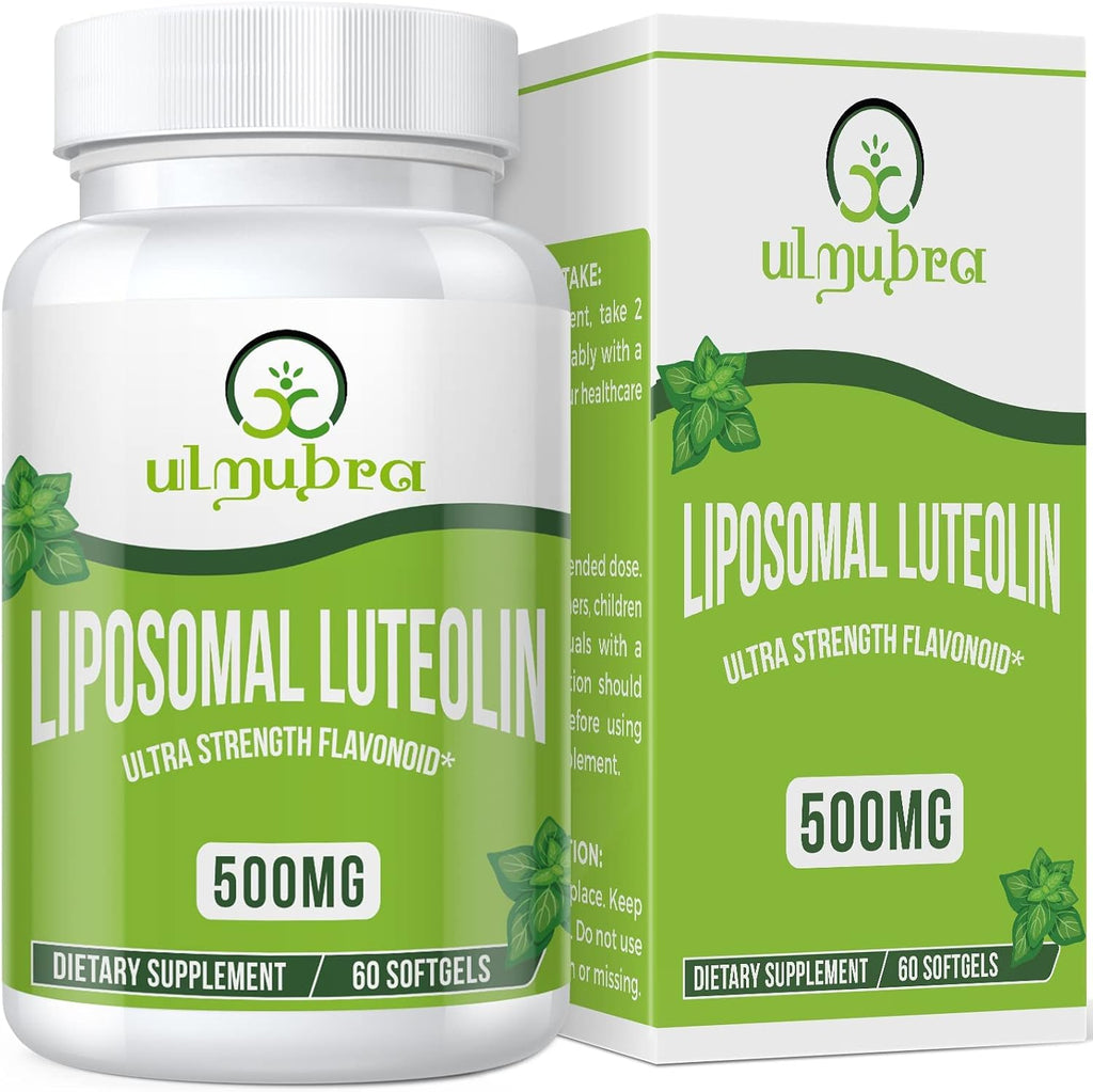Ulmubra Luteolina Liposomal 500mg, Máxima Absorción, 60 Cápsulas Blandas