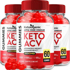 Ketologenic Keto ACV Gummies Avanzadas - Pack de 3 (180 Gominolas)
