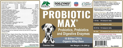 Dogzymes Probiotic Max - Probióticos y – Alta dosis diaria: Siguiendo las indicaciones, un perro de 45 kg (100 lb) – Image 8