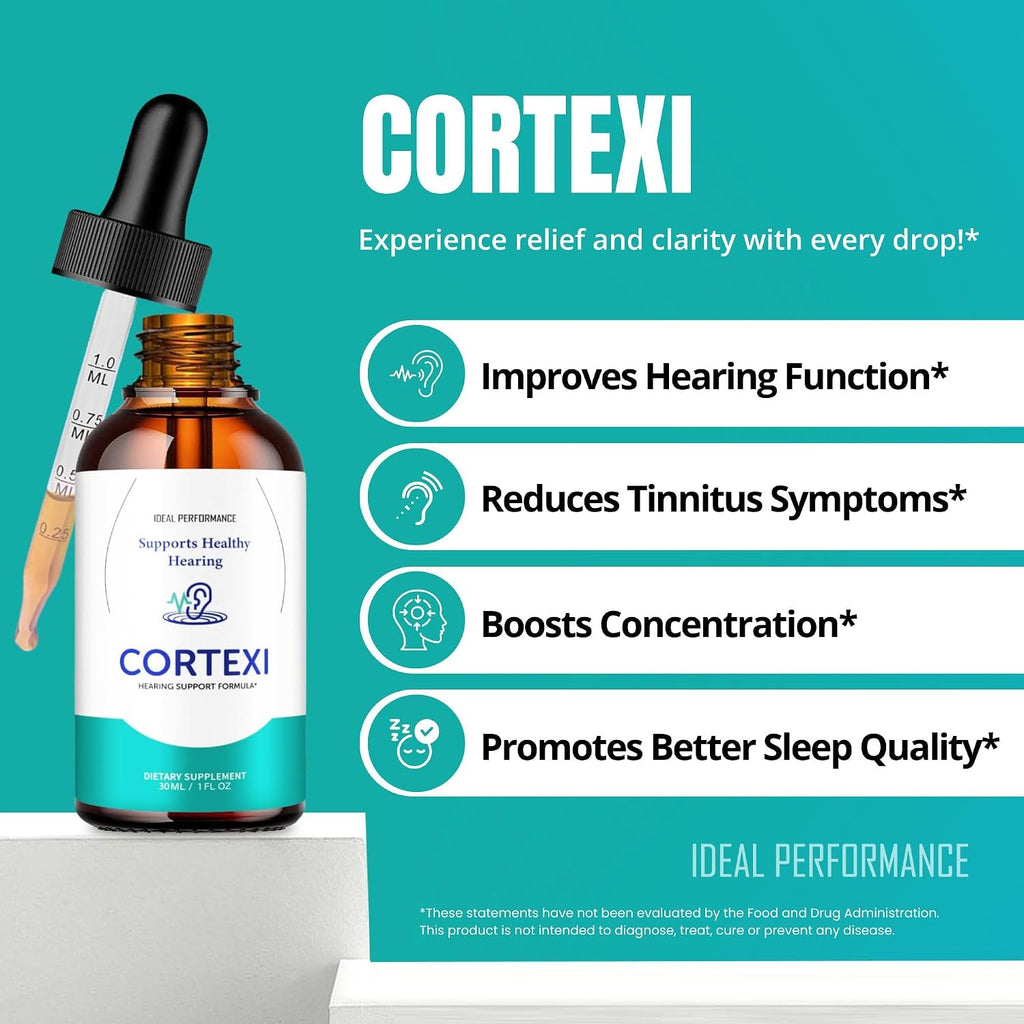 Cortexi Gotas Líquidas - Complemento Alimenticio para el Apoyo Auditivo