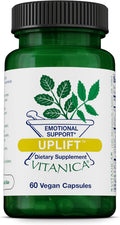 Vitanica Uplift, Apoyo Emocional y Estado de Ánimo, Vegano, 60 Cápsulas