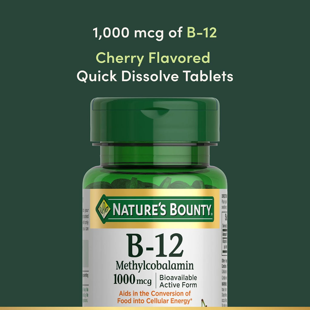 Nature's Bounty Vitamina B12, 60 comprimidos