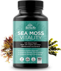 HerbaMe Musgo de Mar Orgánico con Bladderwrack, Bardana y Pimienta Negra - 150 Cápsulas Vegetales