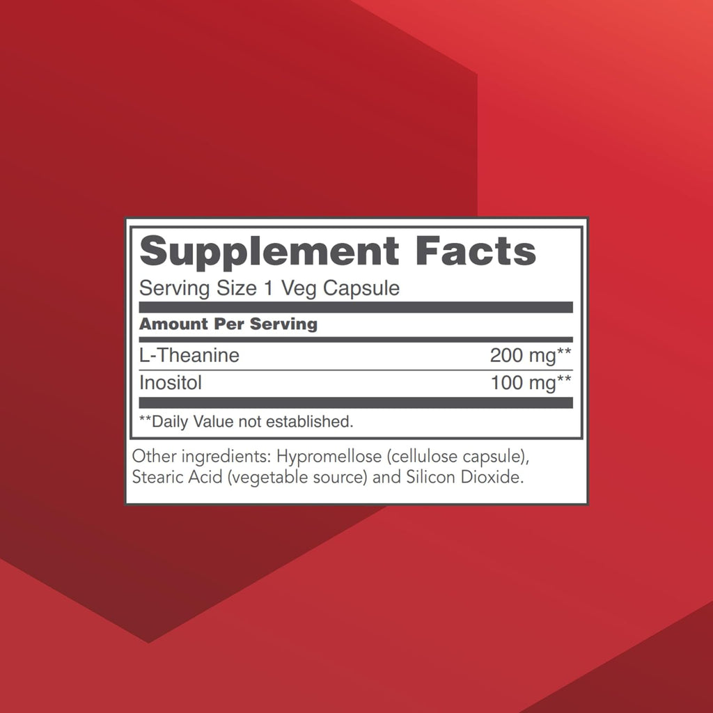 Protocol for Life Balance L-Teanina 200mg – Alivio del Estrés Normal – Sin Somnolencia – 60 Cápsulas Vegetales
