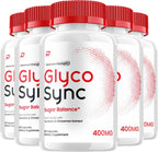 Glyco Sync Cápsulas – Optimizador de Azúcar, Fórmula Avanzada Natural (5 Paquetes, 300 Cápsulas)