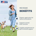 Red Rover - Dog Urinary Tract Supplement - with Vitamins from Organic Berries and Apple - Good Source of Polyphenols and Antioxidants - 30 Large Dog Servings