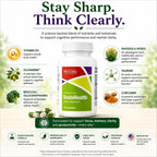 McCord BrainHealth Complemento Cerebral con Olivamine, Vitaminas D3, B6, B12, Rhodiola Rosea, Magnesio y Taurina