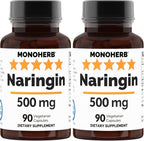 MONOHERB Naringina 500 mg - 90 Cápsulas Vegetales - 90 Dosis