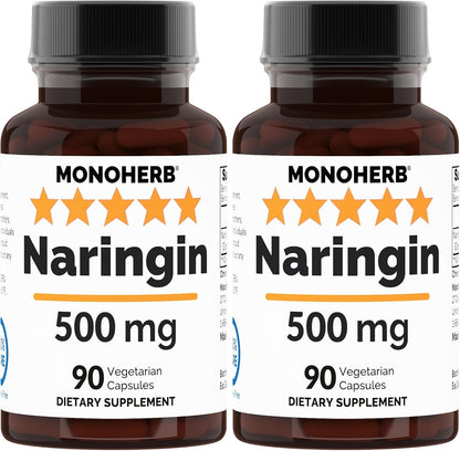 MONOHERB Naringina 500 mg - 90 Cápsulas Vegetales - 90 Dosis – Image 4