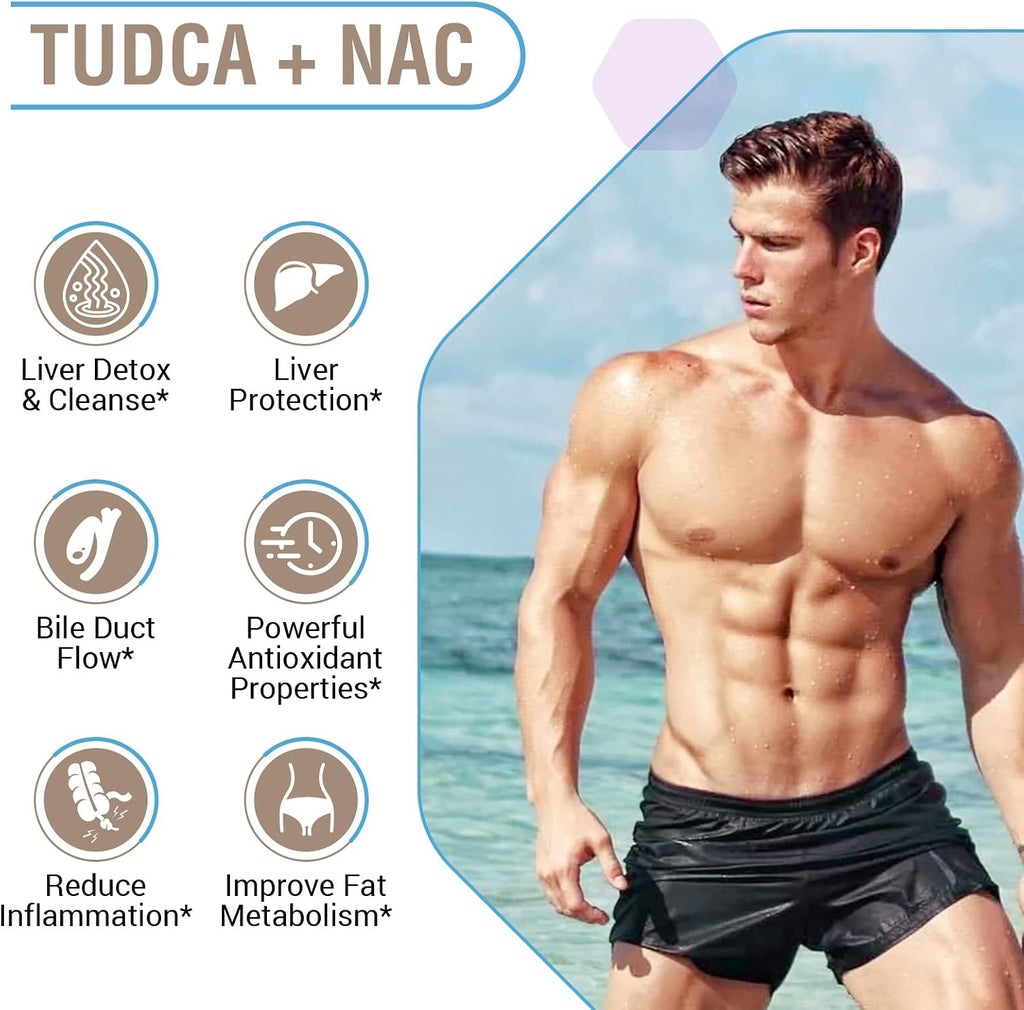 Zingicin TUDCA con NAC 1200mg - 60 Cápsulas - Suplemento Hepático