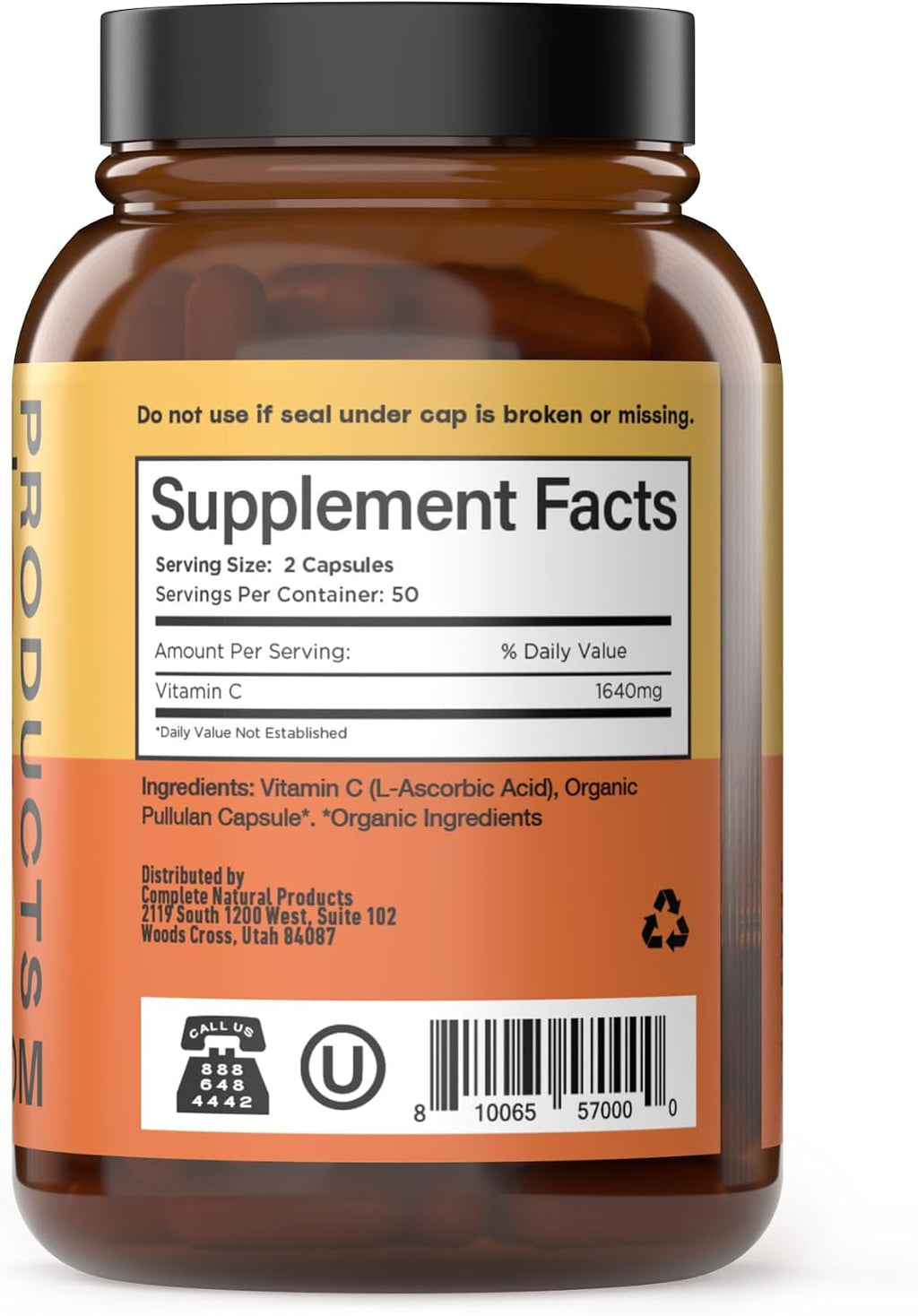Complete Natural Products Vitamina C Liposomal - Cápsulas Puras de Vitamina C con Alta Absorción, Apoyo Inmunológico y Defensa Antioxidante
