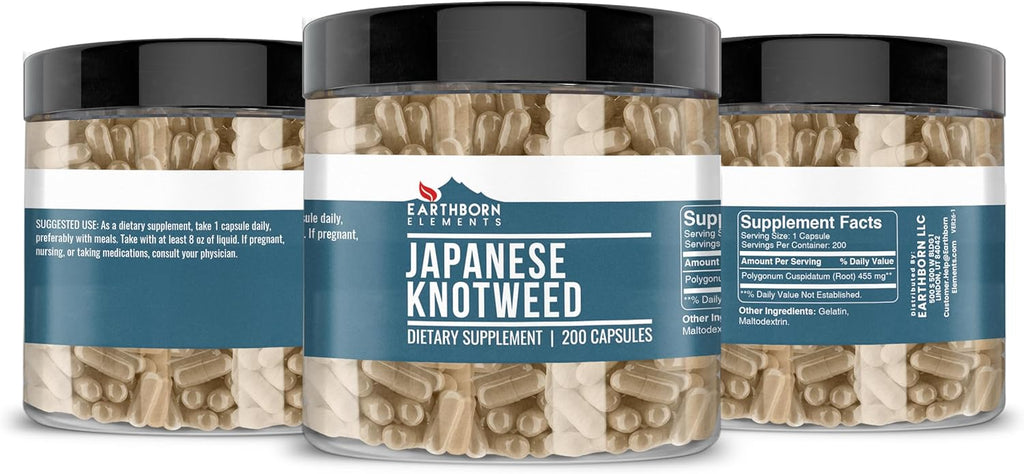 Earthborn Elements Japanese Knotweed Extract 200 Cápsulas