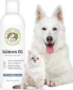 Wholistic Pet Organics - Aceite de Salmón Salvaje de Alaska para Perros y Gatos - Omega 3 EPA y DHA - 237 ml (8 oz)