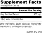 Source Naturals Serene Science Holy Basil Extract, 450 mg - 60 Capsules