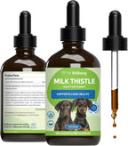 Pet Wellbeing Milk Thistle para Perros - Cardo Mariano Orgánico - 118 ml (4 oz) Líquido