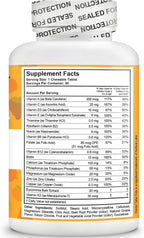 Doctor Taller Kids - Multivitamínico infantil con calcio, 90 comprimidos masticables sabor uva
