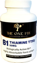 Vitamina B1 Tiamina TTFD - 50 mg - 250 Cápsulas - Vegano