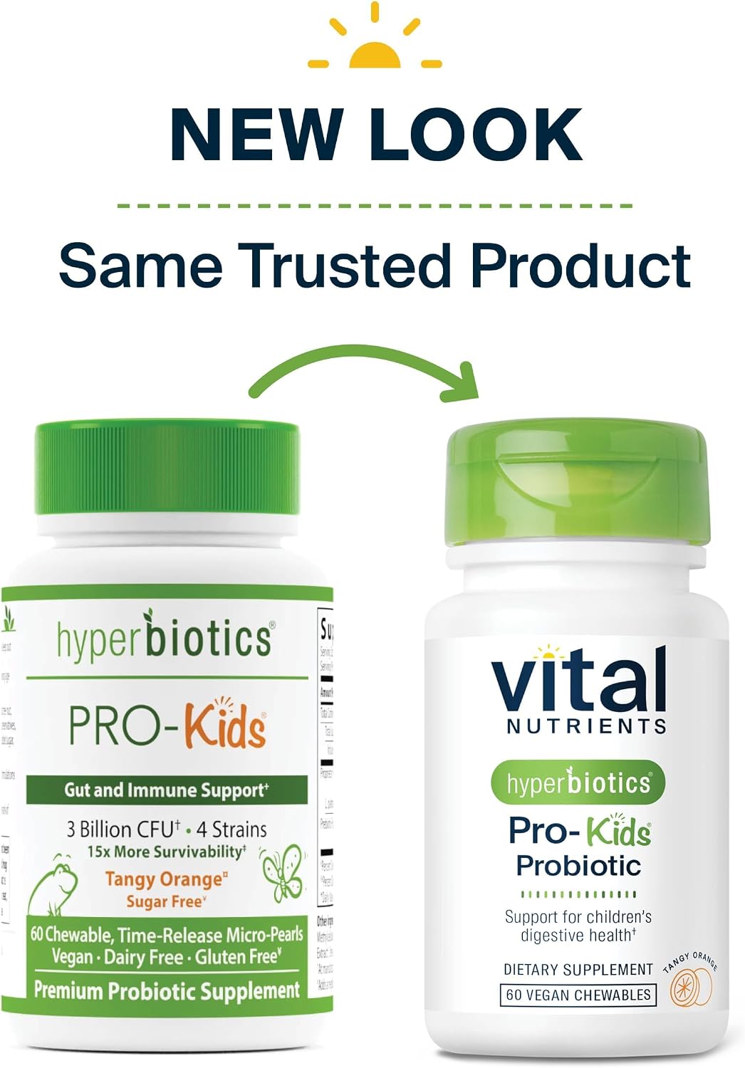 Hyperbiotics Vital Nutrients Probiótico Pro Kids - 60 Comprimidos Masticables Sabor Naranja