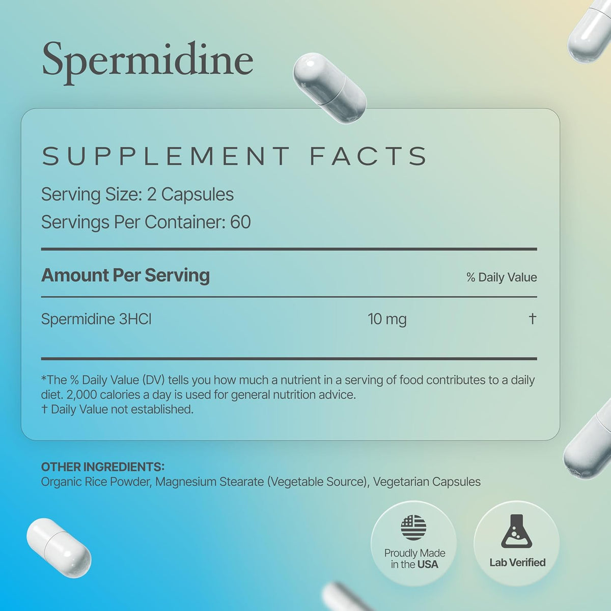 Prime Powders Spermidine Cápsulas 99% Puras - Sin Gluten – Image 5