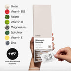Multivitamínico para Mujeres, Complejo Todo en Uno con Vitamina B12, A, C, Biotina, D, E, Folato, Magnesio — 77 Nutrientes para la Salud General, Cabello y Piel, Energía, Suministro de 30 Días