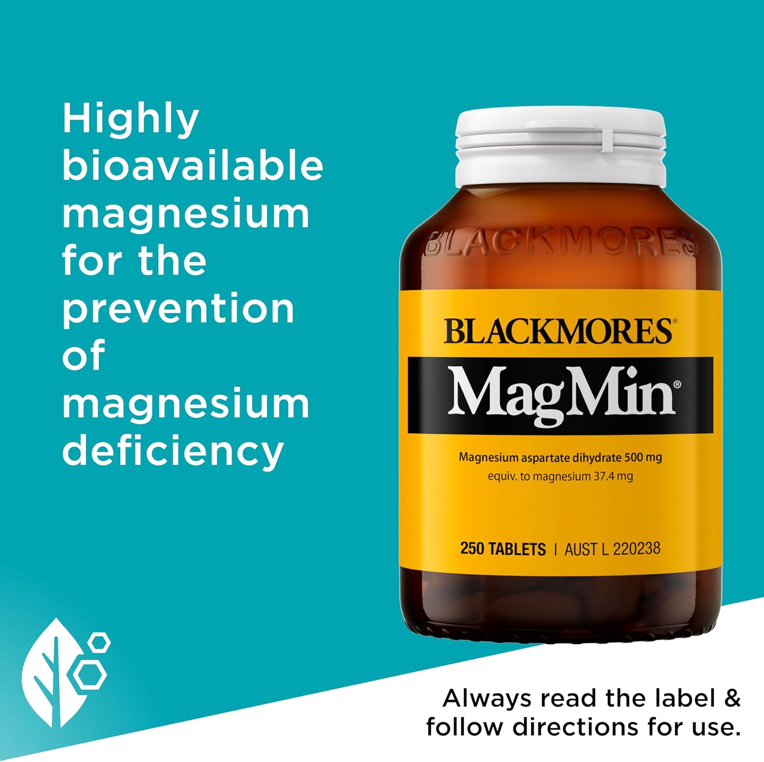 Blackmores Magmin 500mg - 250 Comprimidos
