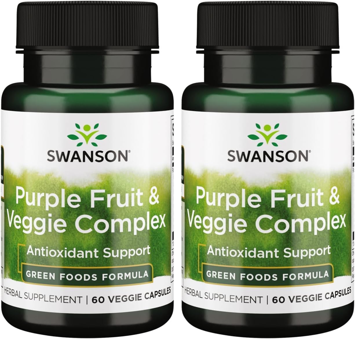 Swanson Whole Food Purple Antioxidants Fruit & Veggie Complex 400 mg 60 Cápsulas Veganas