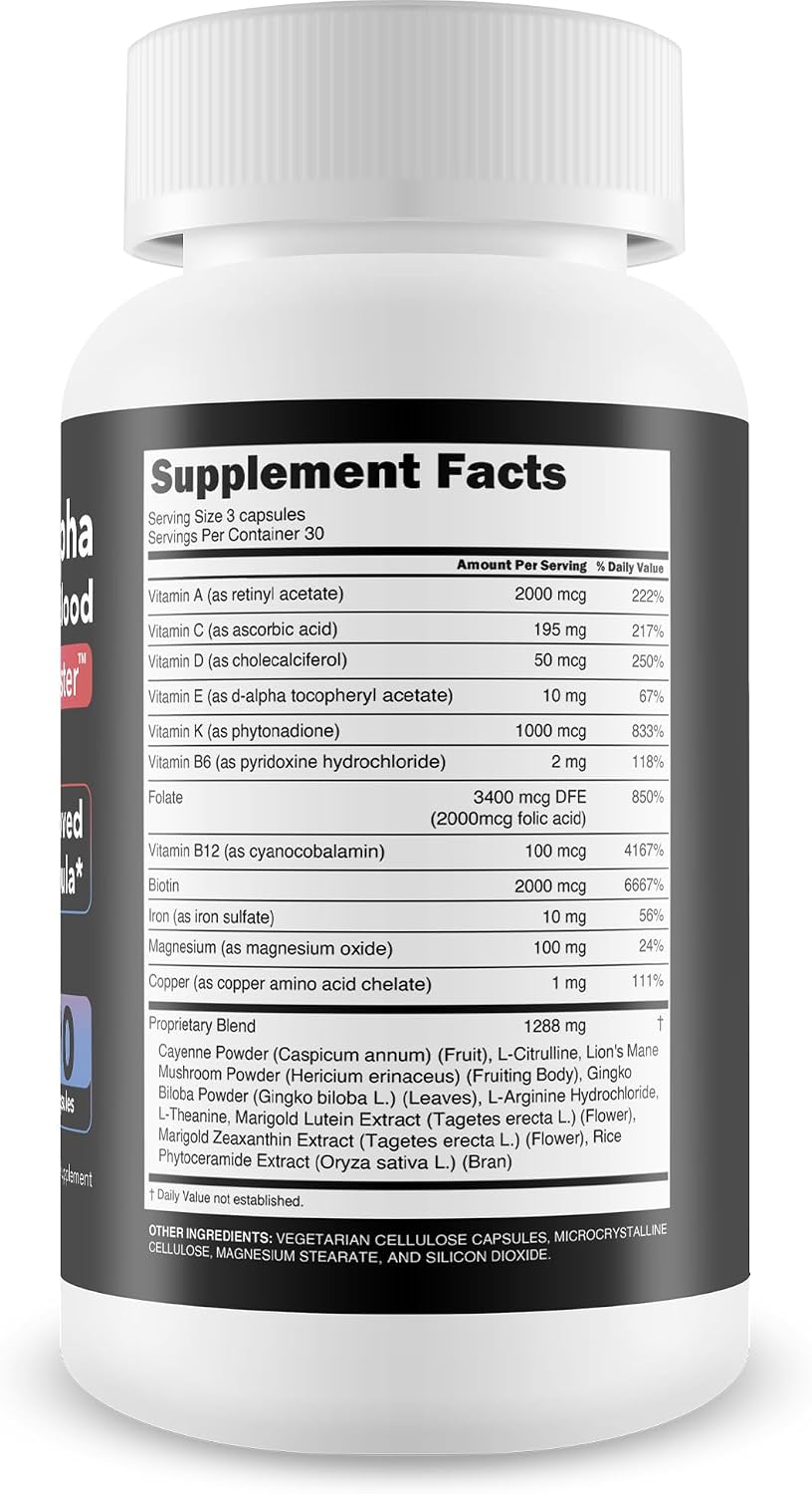 The Alpha Method Blood Flow Booster - Complemento para la Circulación Sanguínea en Hombres