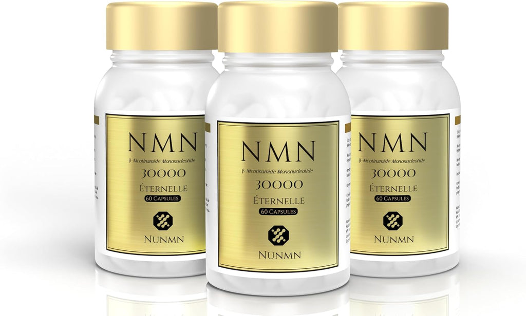 NUNMN NMN 30000 Éternelle β-Nicotinamide Mononucleotide, 60 Cápsulas