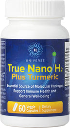 True Nano H2 con Té Verde - Hidrógeno Molecular con Nanoburbujas de Hidrógeno Activo - 60 Cápsulas