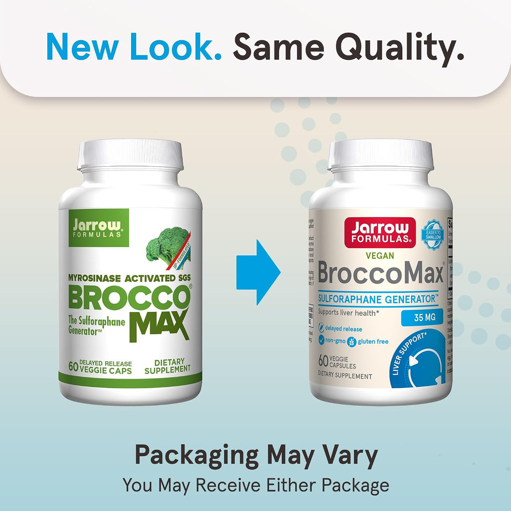Jarrow Formulas BroccoMax Sulforaphane Generator 35 mg - 60 Cápsulas Vegetales de Liberación Retardada