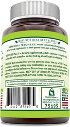 Herbal Secrets Extracto de Boswellia Serrata | 65% Ácidos Boswélicos | 600 mg por Servicio | 60 Cápsulas | Sin OGM | Sin Gluten