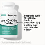 Fairhaven Health Myo-Inositol y D-Chiro Inositol 40:1 - 120 Cápsulas