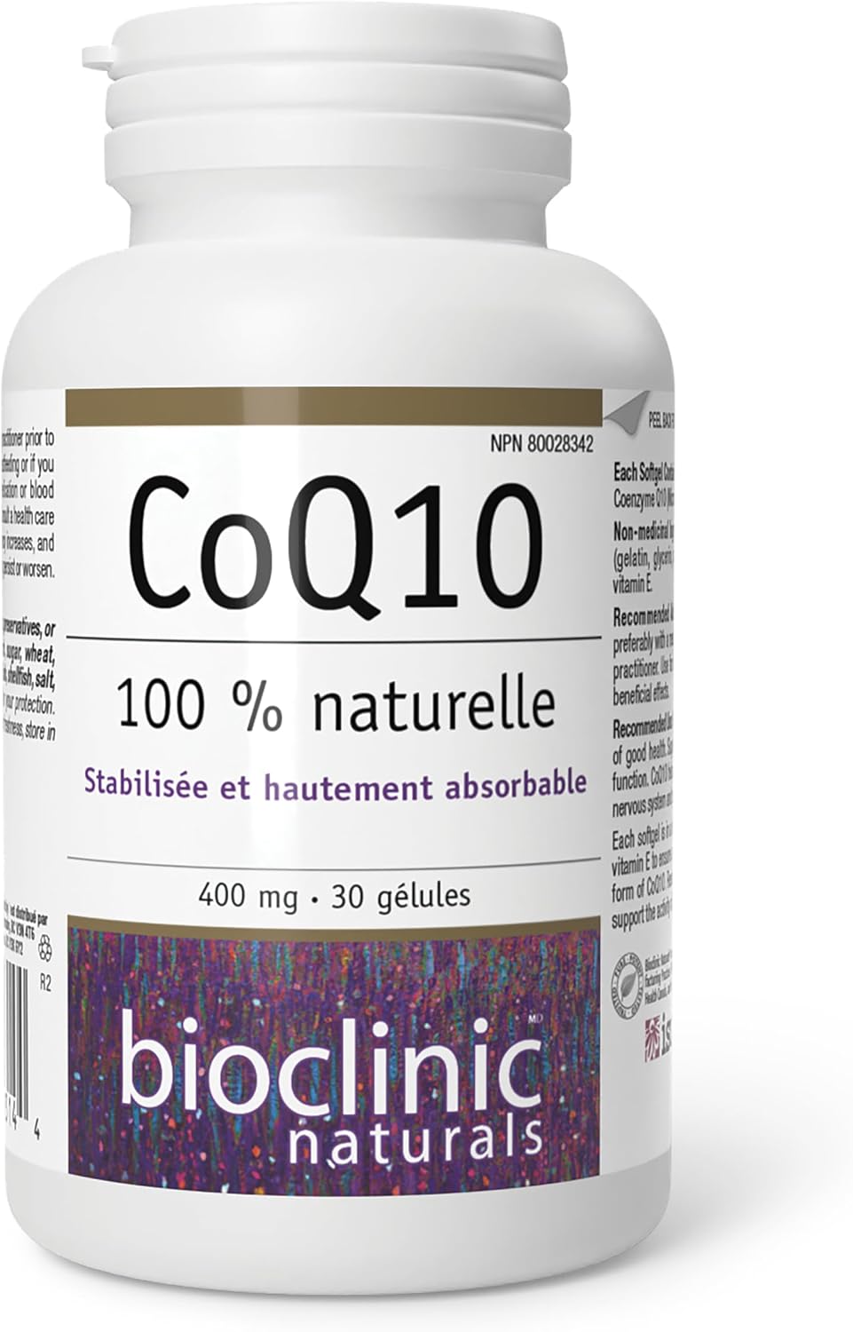 Bioclinic Naturals CoQ10 400 mg, 30 Cápsulas Blandas