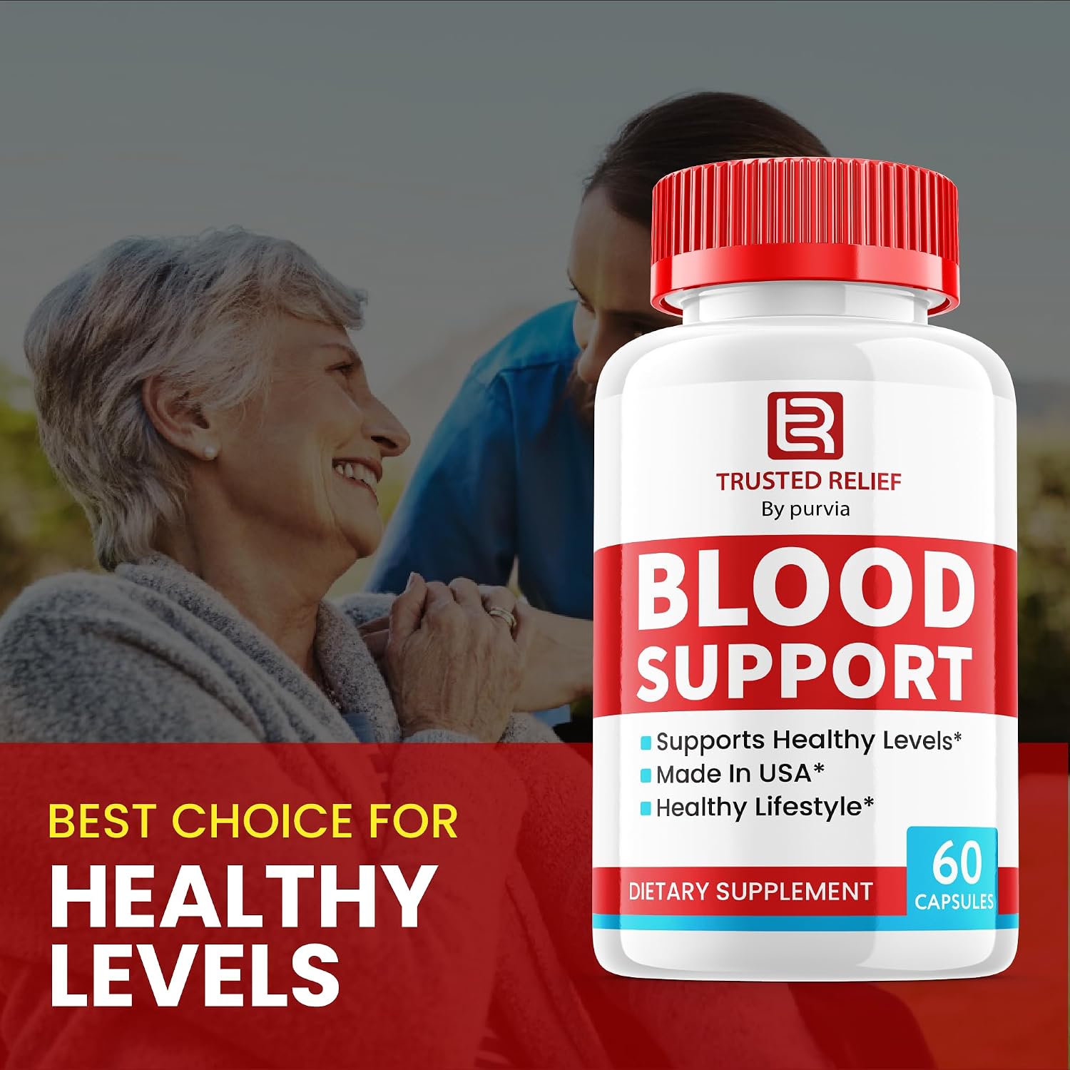 Trusted Relief Blood Support, 60 cápsulas
