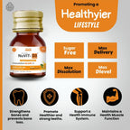 Nuvit D3 Vitamina D3 60000 IU Nano Shots - 8 unidades de 5 ml (Sabor Naranja Sin Azúcar)