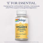 Solaray Vitamina E 400 UI (268mg) con Tocoferoles Mezclados - 50 Cápsulas