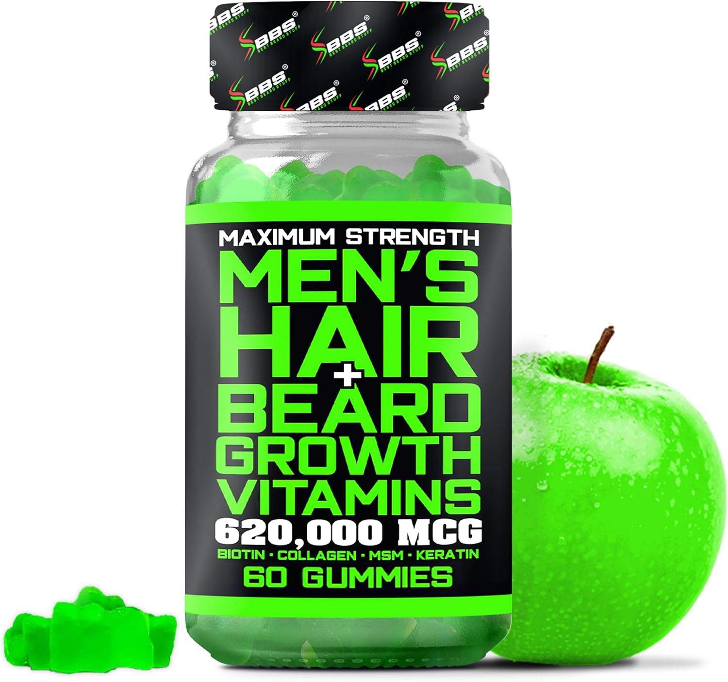 BBS Best Beard Stuff Gominolas de Biotina - 620,000mcg