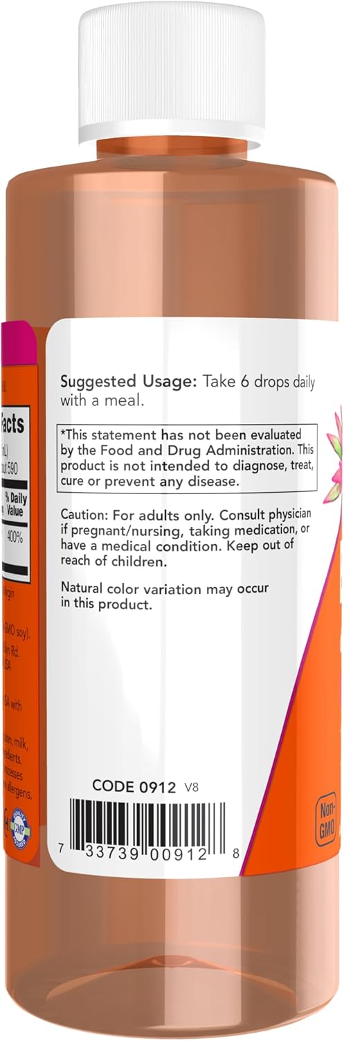 NOW Foods, Liquid Natural Vitamin E (D-Alpha Tocopherol), Antioxidant Protection*, 118 ml